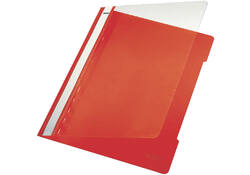 Snelhechter Leitz Standaard A4 gerecycled PP rood