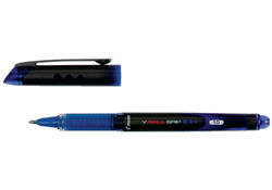 Rollerpen PILOT V-Ball grip breed blauw