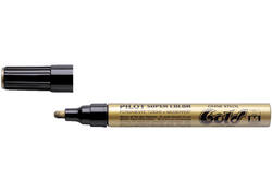Viltstift PILOT Super Color lakmarker medium goud