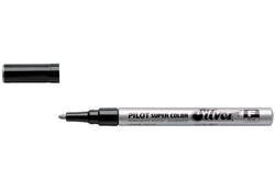 Viltstift PILOT Super Color lakmarker fijn zilver