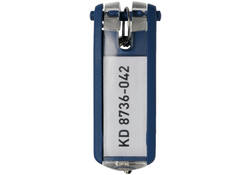 Sleutellabel Durable 1957 met ring blauw