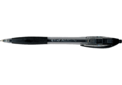 Balpen Bic Atlantis classic grip clic medium zwart valuepack 30+6 gratis