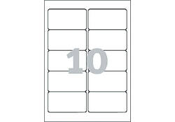 Etiket Avery Zweckform L4744REV-25 96x50.8mm afneembaar wit 250stuks