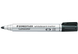 Viltstift Staedtler Lumocolor 351 whiteboard rond zwart 2mm