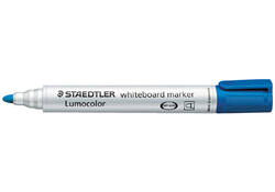 Viltstift Staedtler Lumocolor 351 whiteboard rond blauw 2mm