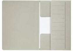 Dossiermap Djois Secolor Mammoet folio 3 kleppen 250gr recycled grijs 50 stuks