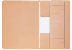 Dossiermap Djois Secolor Mammoet folio 3 kleppen 250gr recycled chamois 10 stuks