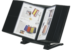 Infomanager Djois Flex-O-Frame basis met 10-tassen antraciet/blauw