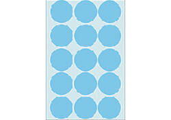 Etiket HERMA 2273 rond 32mm blauw 480stuks