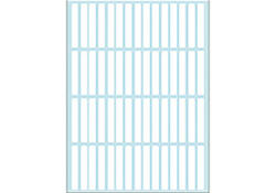 Etiket HERMA 2300 5x35mm wit 1920 stuks