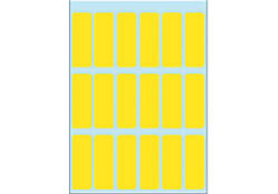 Etiket HERMA 3651 12x34mm geel 90 stuks