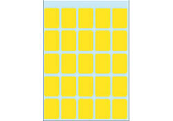 Etiket HERMA 3661 15x20mm geel 125 stuks