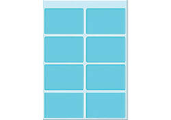 Etiket HERMA 3693 25x40mm blauw 40 stuks