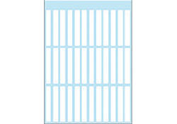 Etiket HERMA 3735 5x35mm wit 252 stuks