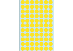 Etiket HERMA 2231 rond 13mm geel 2464stuks