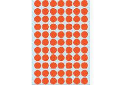 Etiket HERMA 2232 rond 13mm rood 2464stuks