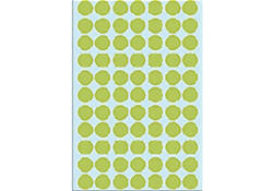 Etiket HERMA 2235 rond 13mm groen 2464stuks