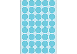 Etiket HERMA 2253 rond 19mm blauw 1280stuks