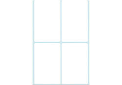 Etiket HERMA 2490 52x82mm wit 128 stuks