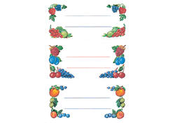 Etiket HERMA 3784 keuken fruit