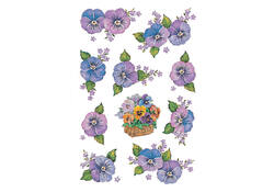 Etiket HERMA 3818 bloem paars