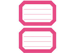 Etiket HERMA 5712 82x55mm schrift rode rand 12stuks