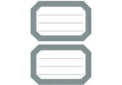 Etiket HERMA 5719 82x55mm schrift grijze rand 12stuks