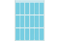 Etiket HERMA 3653 12x34mm blauw 90 stuks