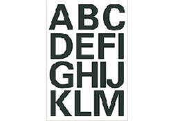 Etiket HERMA 4167 25mm letters A-Z zwart