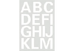 Etiket HERMA 4169 25mm letters A-Z wit