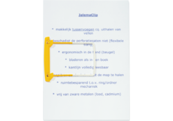 Bundelmechaniek Djois JalemaClip geel 10 stuks