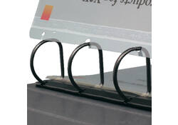 Opbergstrip Djois filestrip A4 295mm 2/4rings transparant 25 stuks