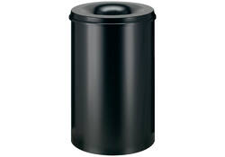 Papierbak met vlamdover Vepabins 110liter zwart
