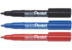 Viltstift Pentel NN50 rond 1.3-3mm zwart