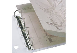 Opbergstrip Djois filestrip A4 295mm 2/4rings transparant 25 stuks