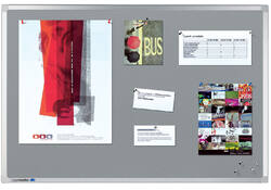 Prikbord Legamaster professional 90x120cm kurklino grijs