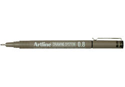 Fineliner Artline technisch 0.8mm zwart