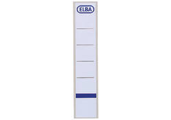 Rugetiket Elba smal 34x190mm zelfklevend wit/blauw