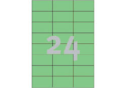 Etiket Avery Zweckform 3450 70x37mm groen 2400stuks