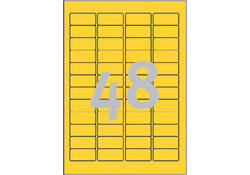 Etiket Avery L6041-20 45.7x21.2mm geel 960stuks