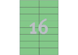 Etiket Avery Zweckform 3454 105x37mm groen 1600stuks