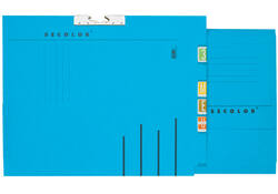 Verzamelmap Djois Secolor A4 lateraal recycled blauw