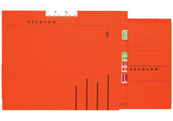 Verzamelmap Djois Secolor A4 lateraal recycled rood