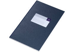 Notitieboek Djois Atlanta gelijmd 330x205 192blz lijn blauw