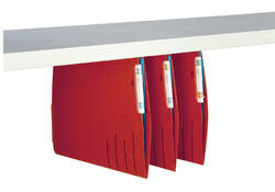 Hangmap Djois Secolor recycled lateraal voor legbord rood