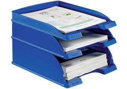 Brievenbak Leitz Plus Slim A4 blauw