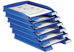 Brievenbak Leitz Plus Slim A4 blauw