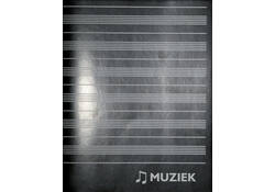 Muziekschrift Qbasic 165x210 36blz 70gr zwart