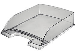 Brievenbak Leitz Plus A4 transparant rookglas