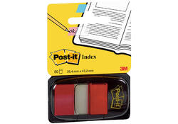Indextabs Post-it 680 25.4x43.2mm rood 50 tabs